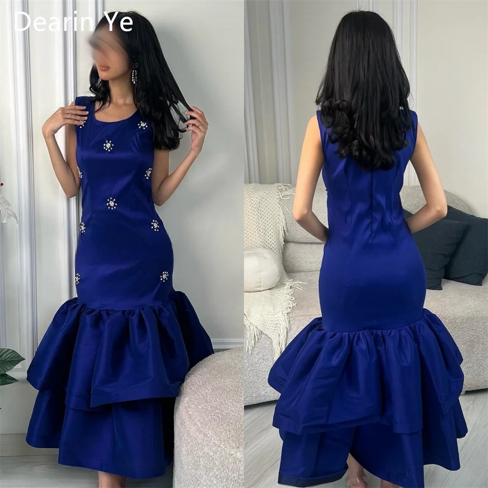 

Customized Saudi Arabia Prom Dress Dearin Jewel Mermaid Ankle Length Skirts Bespoke Occasion Dresses Formal Evening Gown