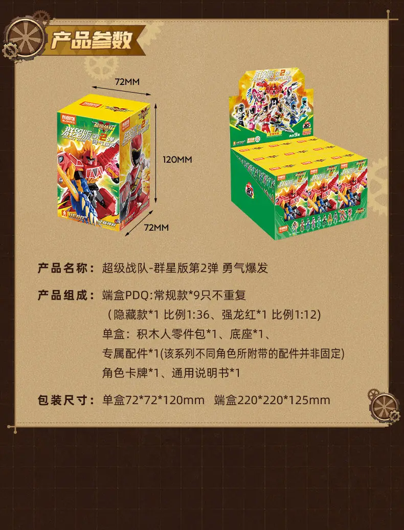 1/9 Stück Blokees Super Sentai Galaxy Version 1 Ohsama Sentai King-Ohger Kuwagata Tombo Kamakiri Ohger Zusammengebautes bewegliches Spielzeug – Detail 23