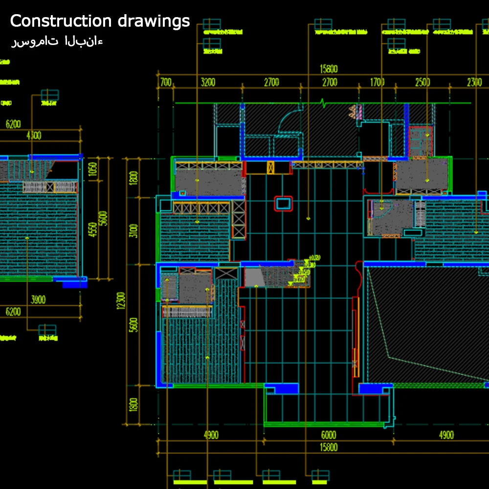 บริการออกแบบตกแต่งภายในบ้านพักตากอากาศสุดหรูหราสไตล์เซี่ยงไฮ้ บริการออกแบบบ้าน วิลล่า อพาร์ทเมนท์ บ้านพักอาศัย แบบจำลอง 3 มิติ แบบแปลนพื้น CAD