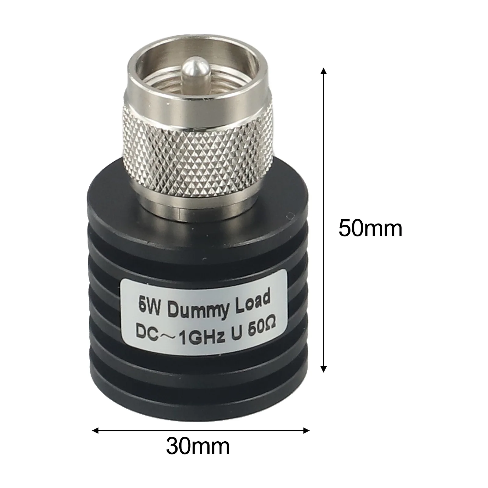 Professional Grade RF Coaxial UHF PL259 Dummy Load Connector Power Rated at 5100 Watts Compatible with Standard For SO239 Socket