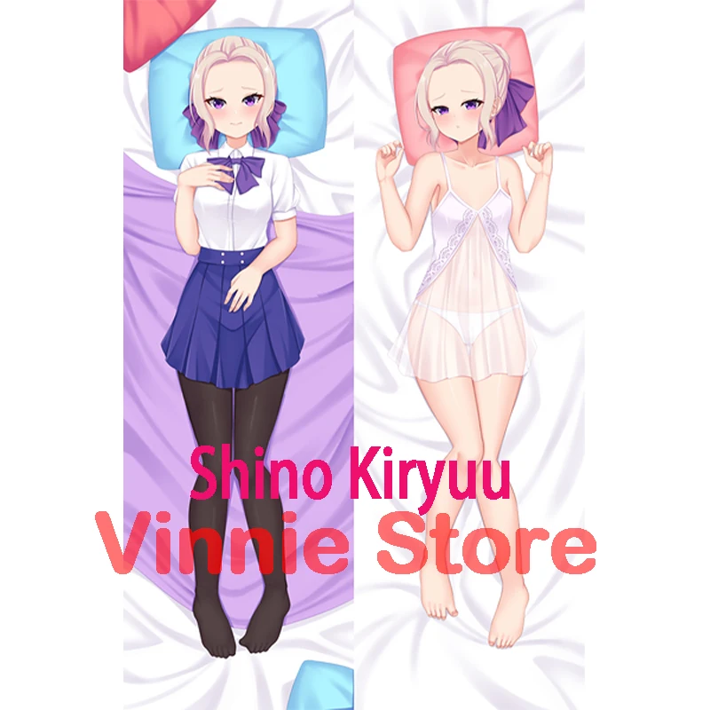 Dakimakura anime Shino Kiryuu Kanojo mo Kanojo  Double-sided Print Life-size body pillows cover Adult