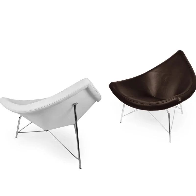 R Nordic designer leather art special-shaped single chair simple sofa chair