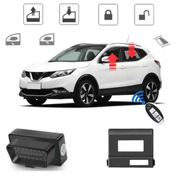 For Nissan Qashqai J10 J11 Car Automatically Window Closer Open Side Mirror Folder Folding Spread one-button glass Smart Roll Up