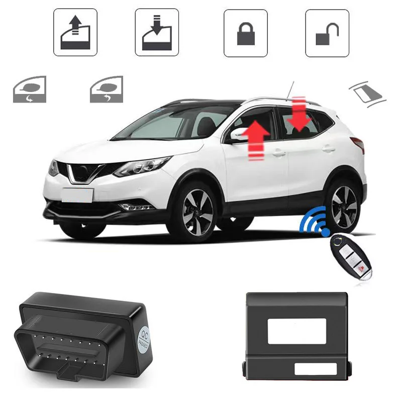 Dla Nissan Qashqai J10 J11 samochód automatycznie zamknięcie do okna otwarte lusterko boczne składane rozkładane zawijane z jednym przyciskiem