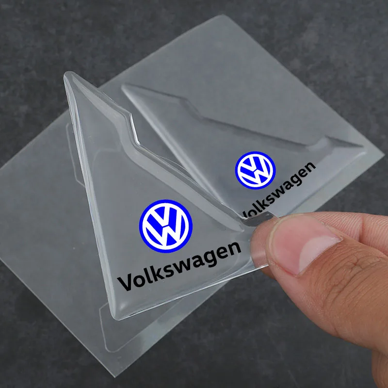 2Pcs Transparent Car Door Corner Cover Anti-Scratch Protection Sticker For Volkswagen Polo Passat B5 B6 B7 T4 T5 Golf 4 5 6 Gol