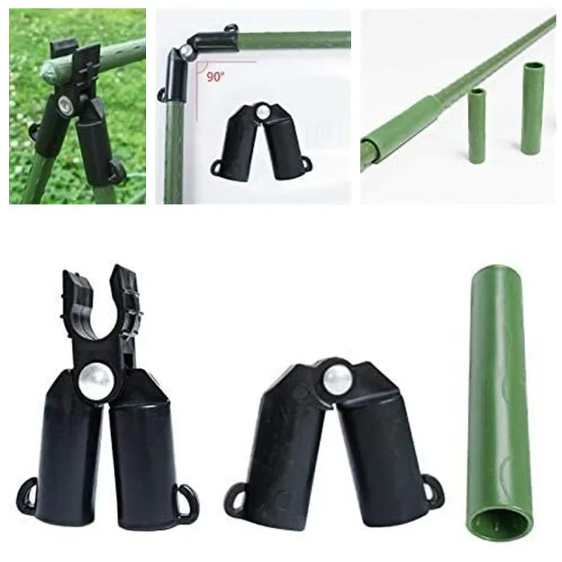 70pcs Plastic Clips Plant Support Fixed Connector Plastic Garden Trellis Connector Clips Greenhouse Connecting Clip Fixture