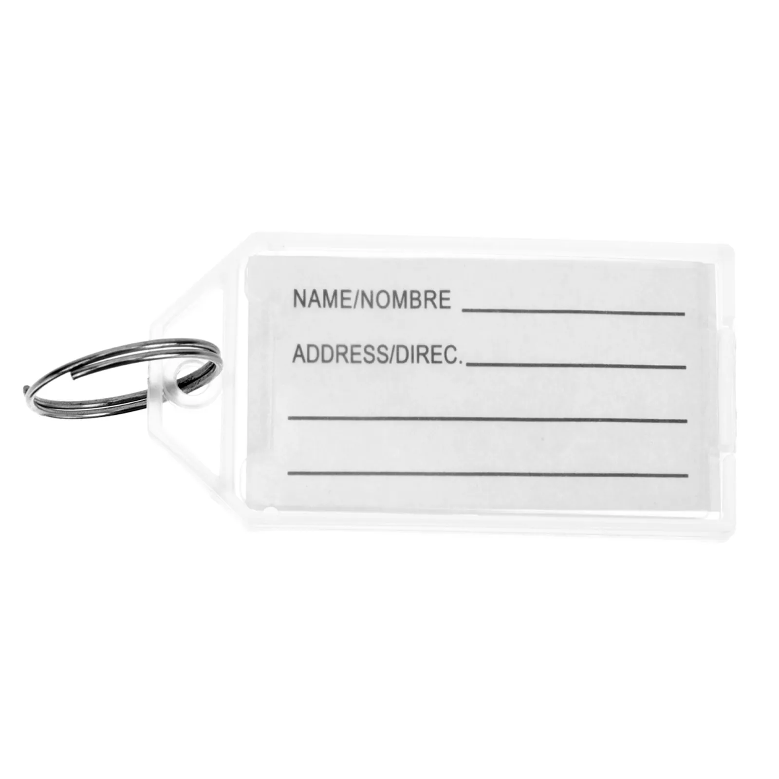 30Pcs Portable Key Tags Plastic Number Labels Easy Hang Hole Design for Keys Bags Luggage Id Name Tag Hotel Supplies Key Ring