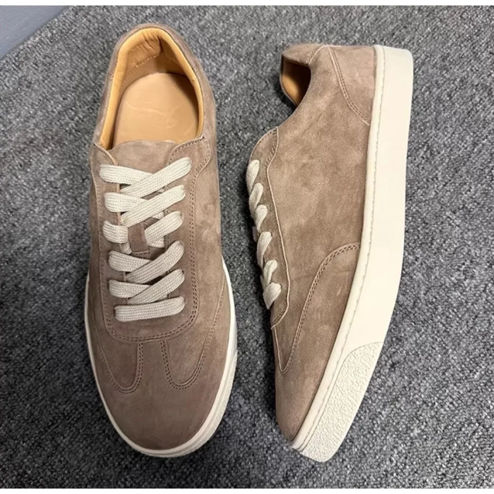 Premium Beige Suede Sneaker – Timeless Luxury, Soft Comfort & Classic Style for Modern Men