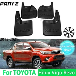 Mud Flaps For Toyota Hilux Vigo Revo 2015-2021 Splash Guards Fender MudFlaps Front Rear Mudguards Car Accessories