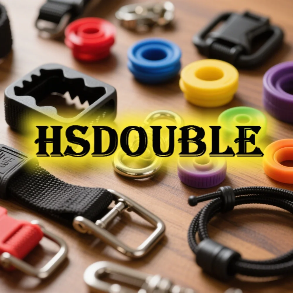 

HSDOUBLE Настройка продукта Красочная пластиковая пряжка Регулируемая пряжка Металлическая пряжка Крючок Эластичная веревка и т. д.