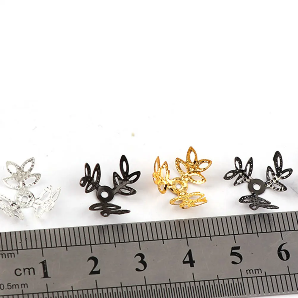 

400pcs Jewelry Accessories Metal DIY Earrings Making Material Charm Set Beads Spacer Pendant Leaf Base Necklace Bracelet