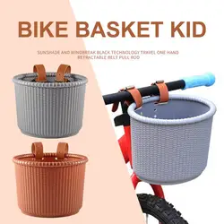 Scooter Basket For Kids Children Bicycle Front Basket For Bike Children's Scooter Storage Basket Cycle Handlebar Carrier Basket