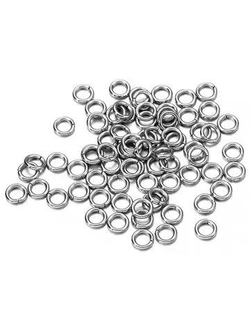 30-200Pcs 3-25mm Stainless Steel Split Ring Open Single Loops Jump Rings Connectors for DIY Jewelry Making Findings Accessories