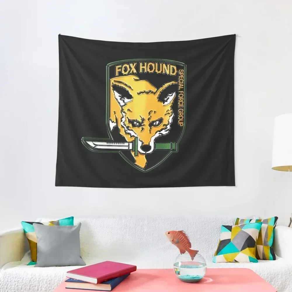 Foxhound Crest Tapestry Decoration For Rooms Wall Hangings Decoration Wallpaper Home Decorations Tapestry