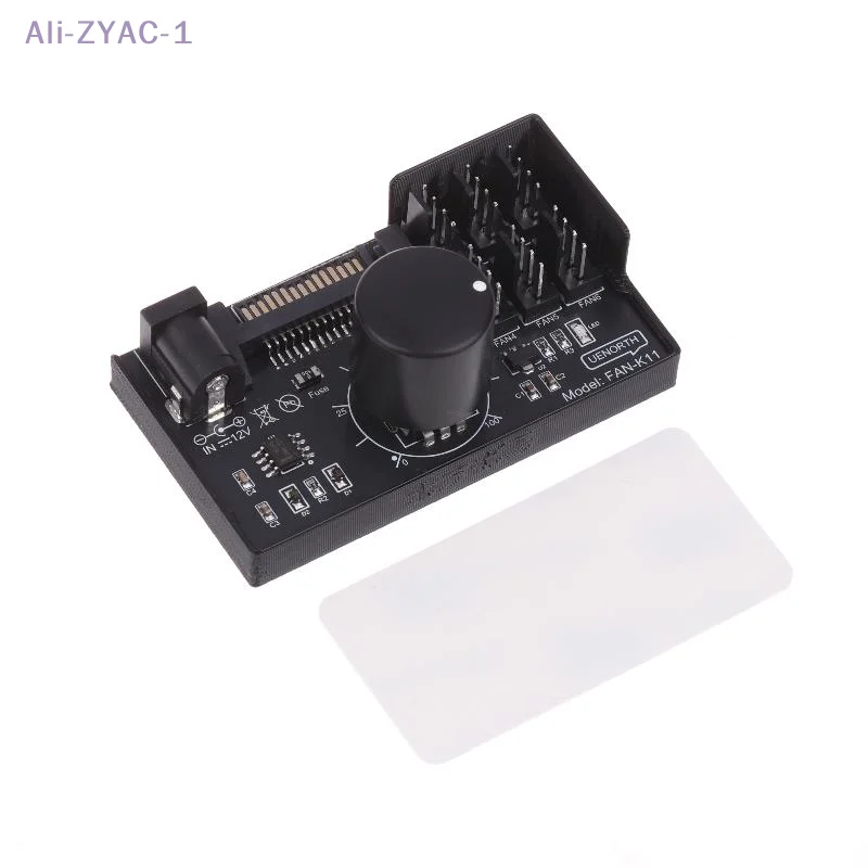 

{ZYAC-1} SATA DC Power On 4Pin Fan Speed Governor NAS Server Fan Speed Regulator 4-Way 6-Way PWM Fan HUB Controller