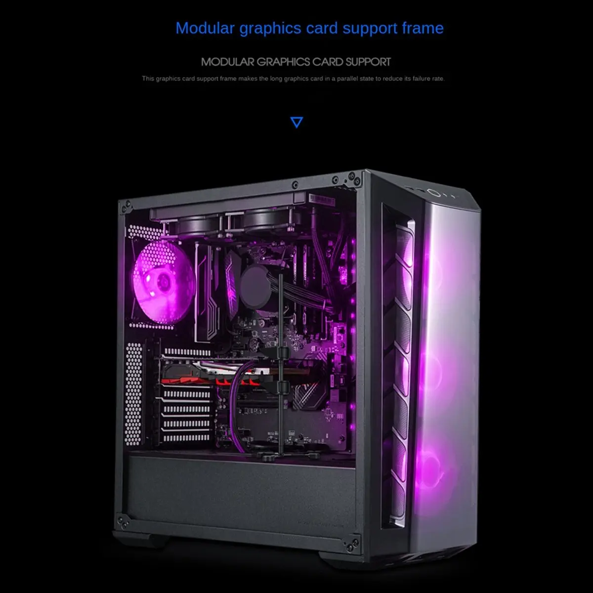 TOP! Graphics Video Card Bracket DIY Accessories Aluminum Alloy GPU Bracket Water Cooling Support Stand for Computer GPU