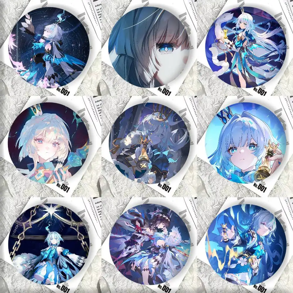 Anime-Spiel Honkai Star Rail Cerydra Abzeichen aus Weißblech DIY Rucksack Kleidung Accessoires Schmuck Anstecknadeln