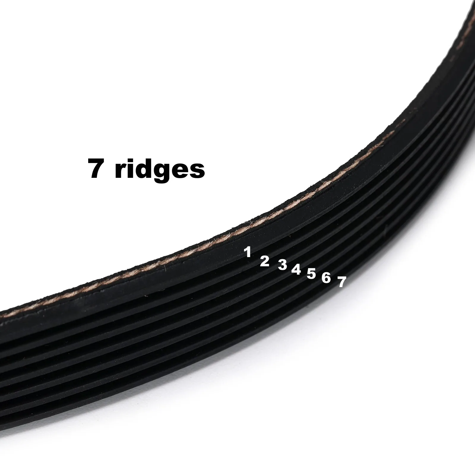 1 pz tosaerba trasmissione cinghia in gomma PJ490(7 creste, circonferenza 490mm, larghezza 16mm) compatibile con tosaerba rotanti QUALCAST