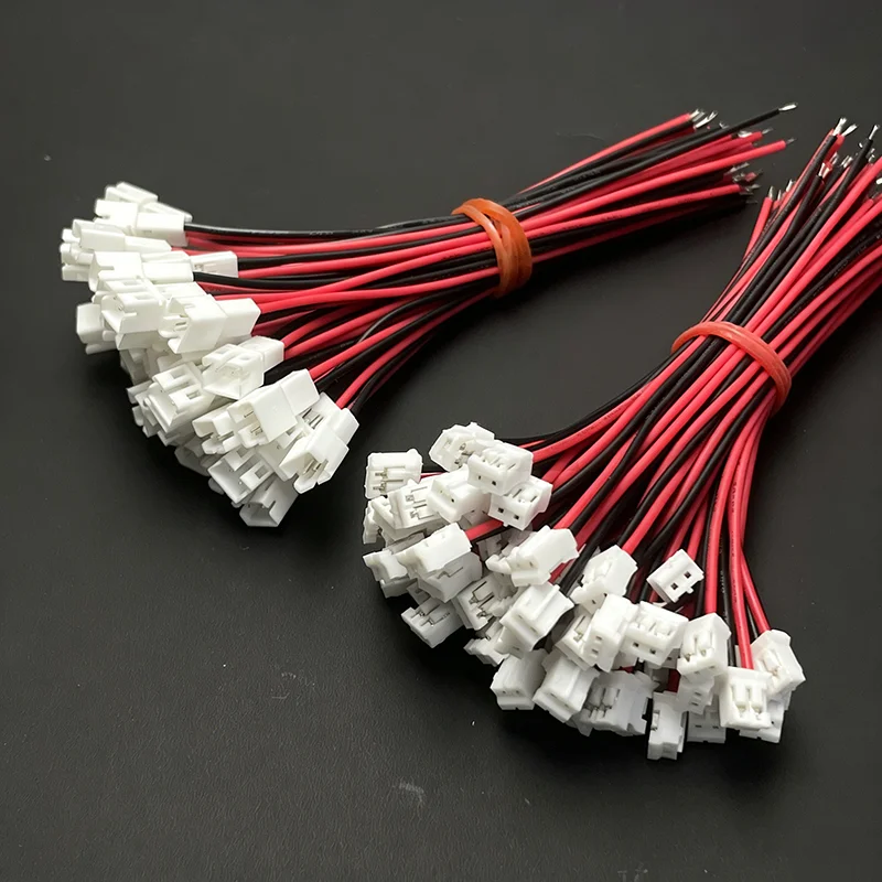 PH 2.0mm red-black single-ended power cord with 2P spacing for air connection end, electronic wire, 2.0 male-female plug connect