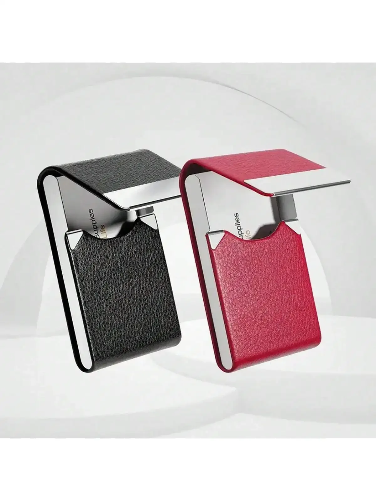 Pu Leather Business Card Case, Men's Or Women's Pocket Business Card Holder, Magnetic Sealed Business Card Holder