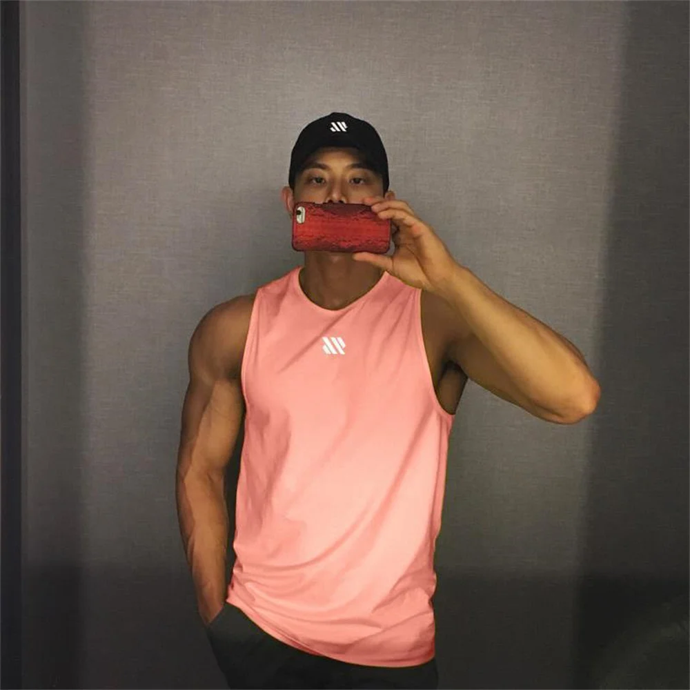 Vest Men\'s Summer Sports Shirt Street Sleeveless High Quality Men\'s T-Shirt Fitness Training Vest Sports Vest Clothing New 2023