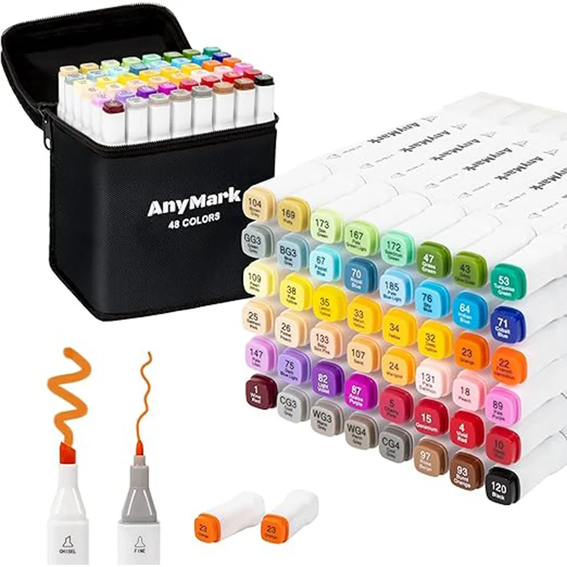 ohuhu-honolulu-48-mid-tone-colors-marker-pen-set-alcohol-art-markers-refillable-dual-tips-sketching-drawing-school-art-supplies