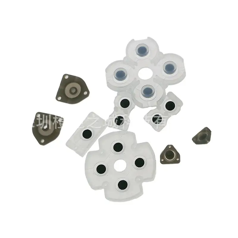 Силиконовые проводящие резиновые клейкие кнопки, клавиатуры для контроллера DualShock 4, 5, PS5, геймпада