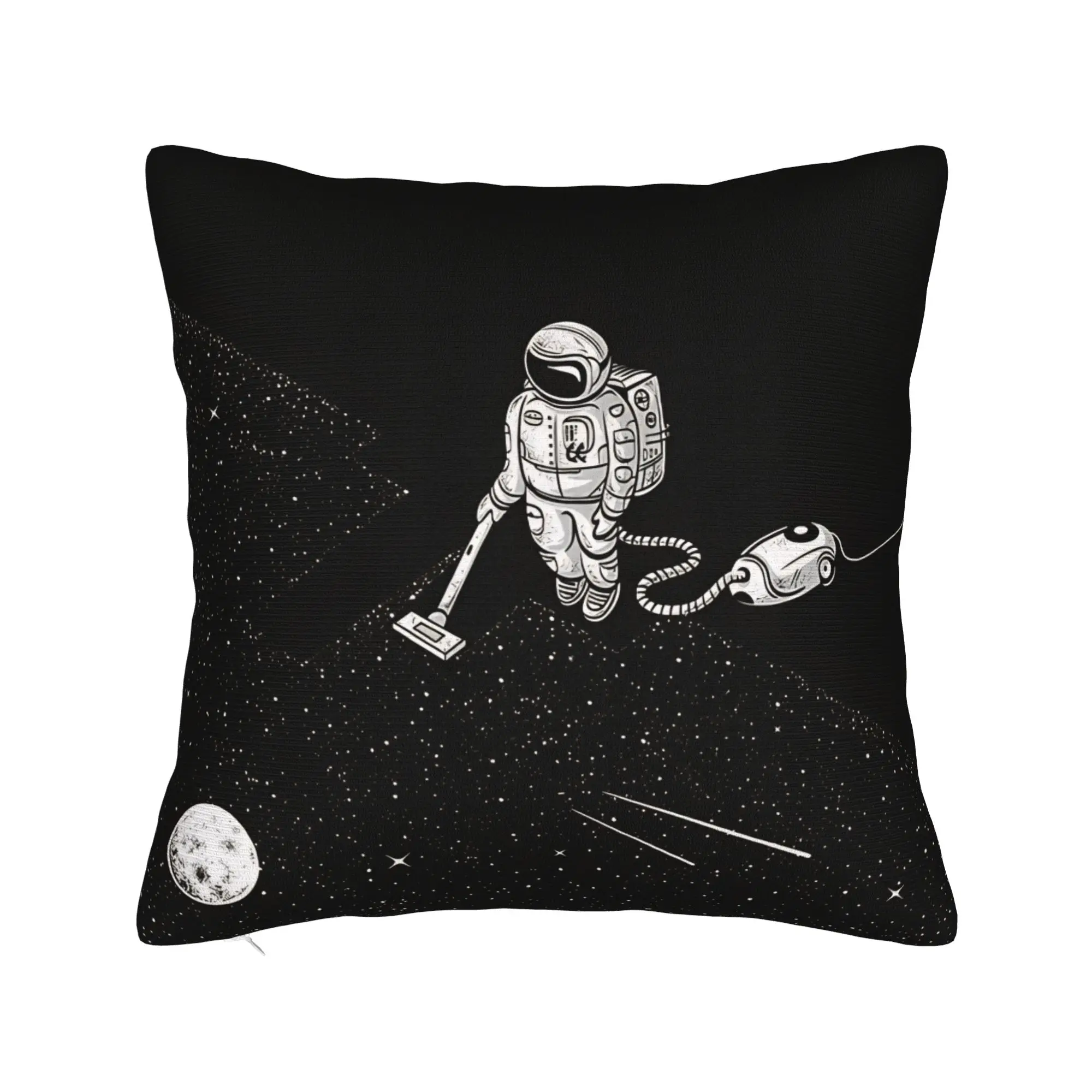 Astronaut & Rocket & Planets Pillow Cover  Vintage Pillow Case For Chair Sofa Home Decor Soft Pillowcases Birthday Gift