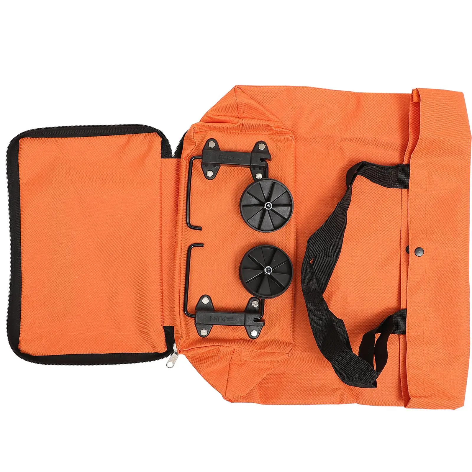 

1Pcs Foldable Grocery Trolley Large Capacity Shopping Storage Wheel for Travel Camping Picnic Trolley Bag Foldable