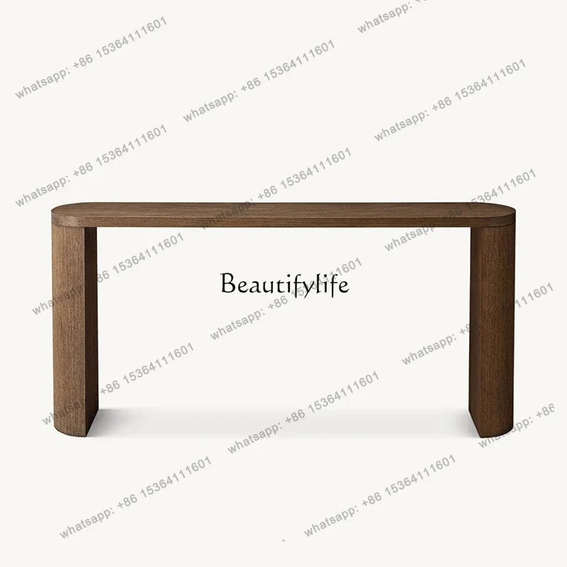 Factory DirectAmerican solid wood entrance table, bar case, homestay entry against the wall entrance table side table