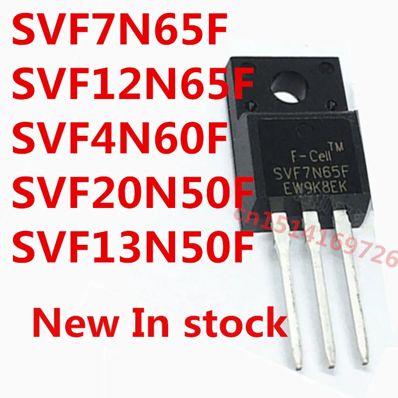 Original 5PCS/ SVF7N65F SVF12N65F SVF4N60F SVF20N50F SVF13N50F TO-220F