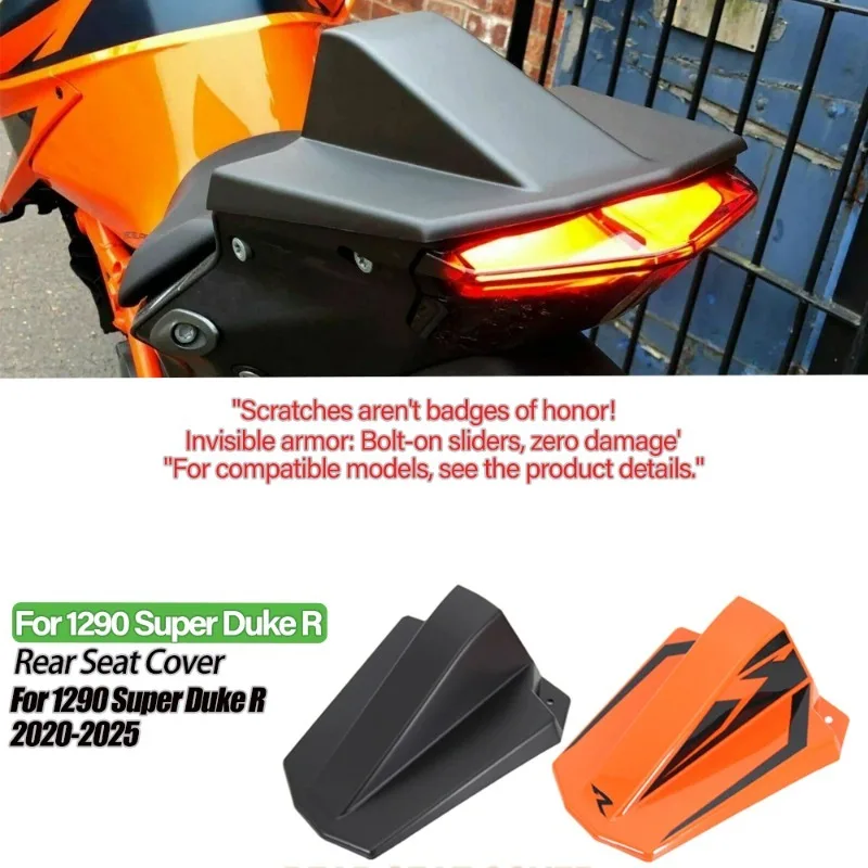 

Motorcycle Rear Seat Cover Cowl Fairing Pillion For 1290 Super Duke R 2020 2021 Accessories Orange Black