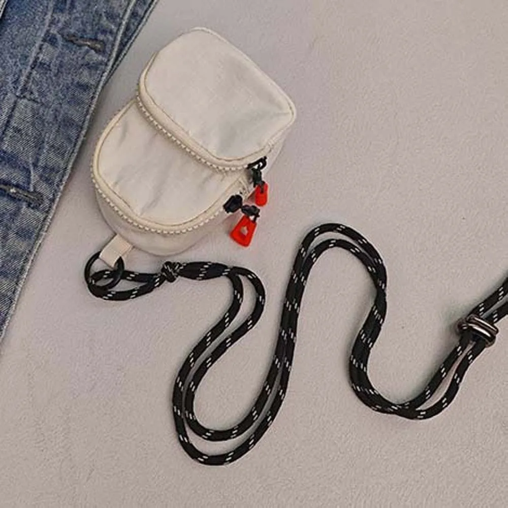 Square Hanging Neck Coin Purse Backpack Shaped Anti-splash Water Oxford Cloth Mini Wallet Contrast Color Casual