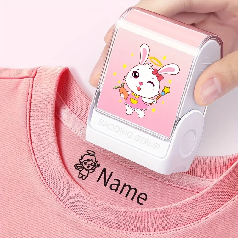 ختم شخصي مقاوم للماء للطلاب - ختم اسم مخصص مع حبر غير يتلاشى، أساسيات المدرسة، هدية إبداعية للأطفال #4