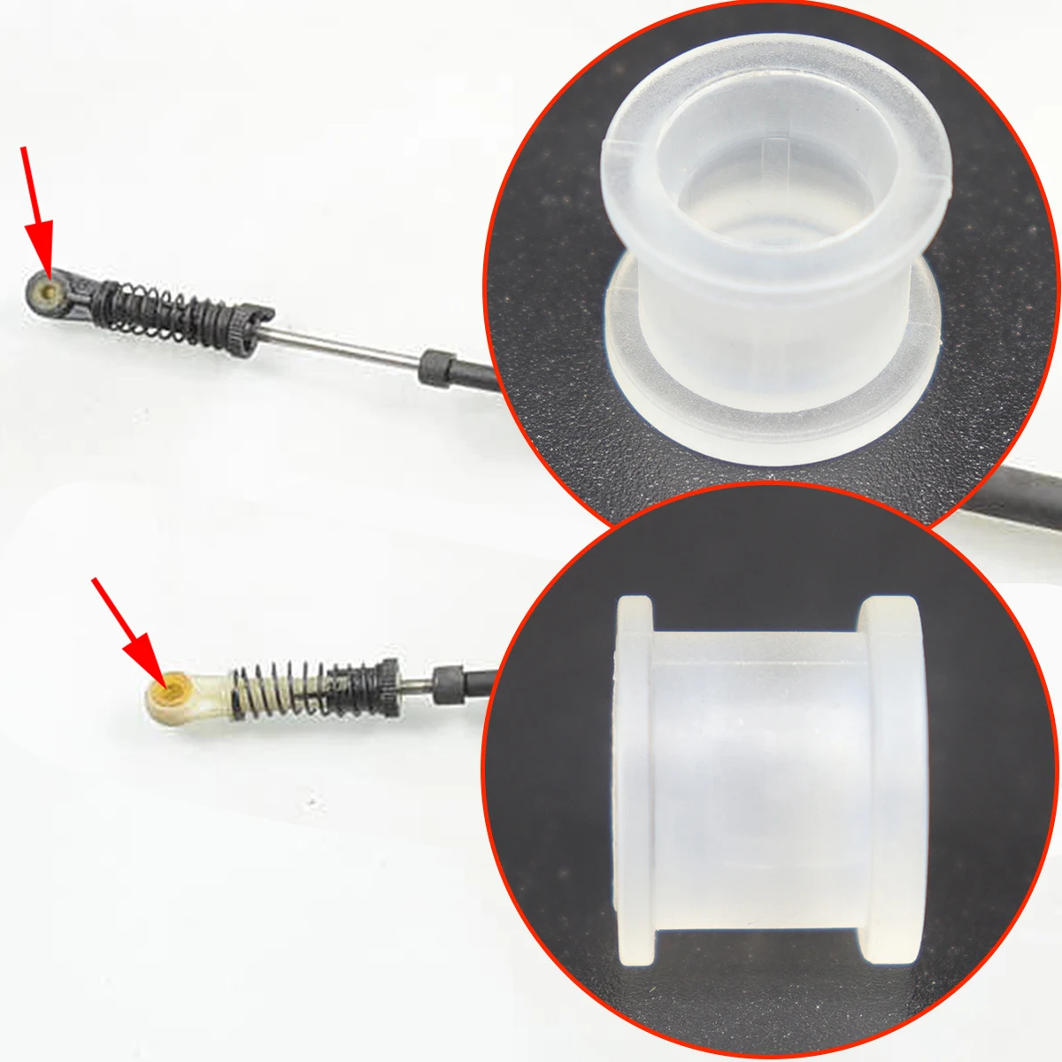 For Mercedes-Benz B-Class W245 2004-2011 Gearbox Shifter Cable Linkage Bushing Connect Joint Collect Kit 3150219 Parts Manual