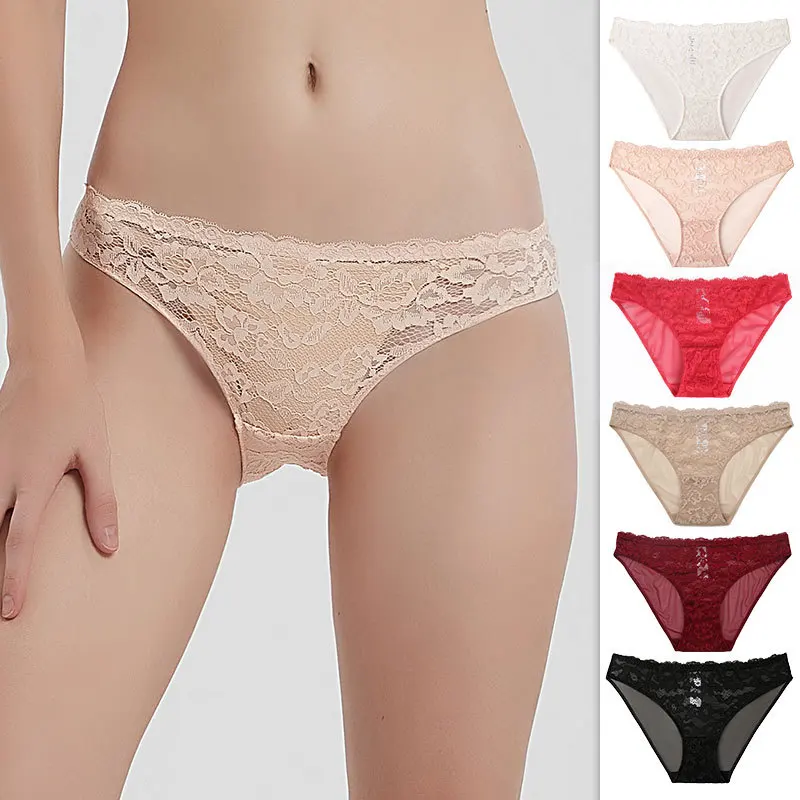

Women's Lace Panties Pure Cotton Summer Breathable Sexy Girls Women's Mid-waist Briefs Manufacturer Wholesale Women