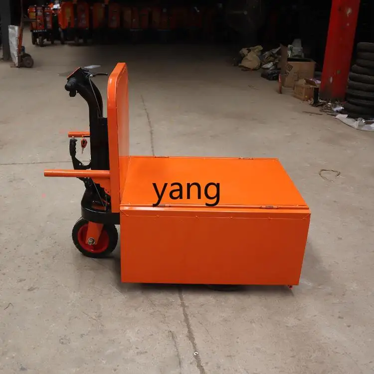 Yjq Construction Site Truck Engineering Electric Three-Wheel Electric Hand Push Dumptruck Building Pull Electric Truck