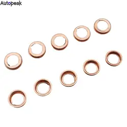 10PCS M12 Copper Oil Crush Washers Drain Plug Gasket Compatible with Nissan Altima Infiniti 1026JA00A 1102601M02 Car Accessories