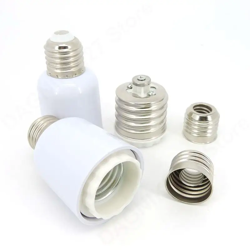 E27 To E40 to E27 e14 Base power Adapter Holder led Lights lamp bulb power socket CFL Halogen Adapter Converter V27