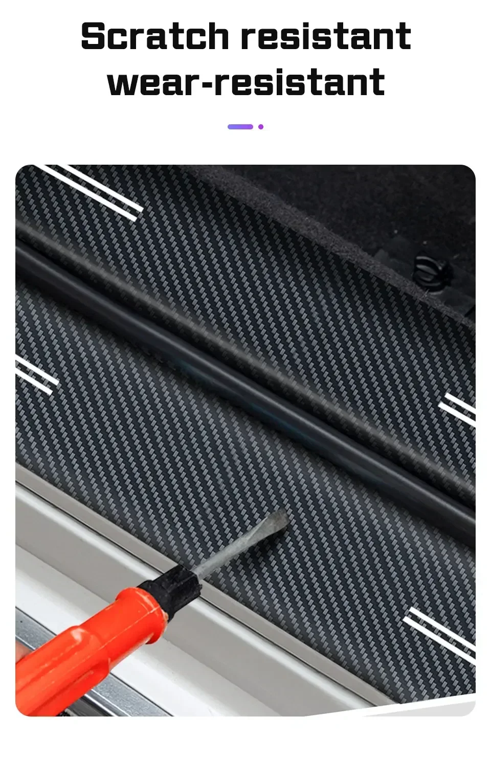 Für Leapmotor T03 S01 C11 C01 C10 C16 B10 4 Stück Kohlefaser Auto-Türschwellen-Aufkleber Schwellenschutzmatte Schutzfolie Zubehör – Detail 7
