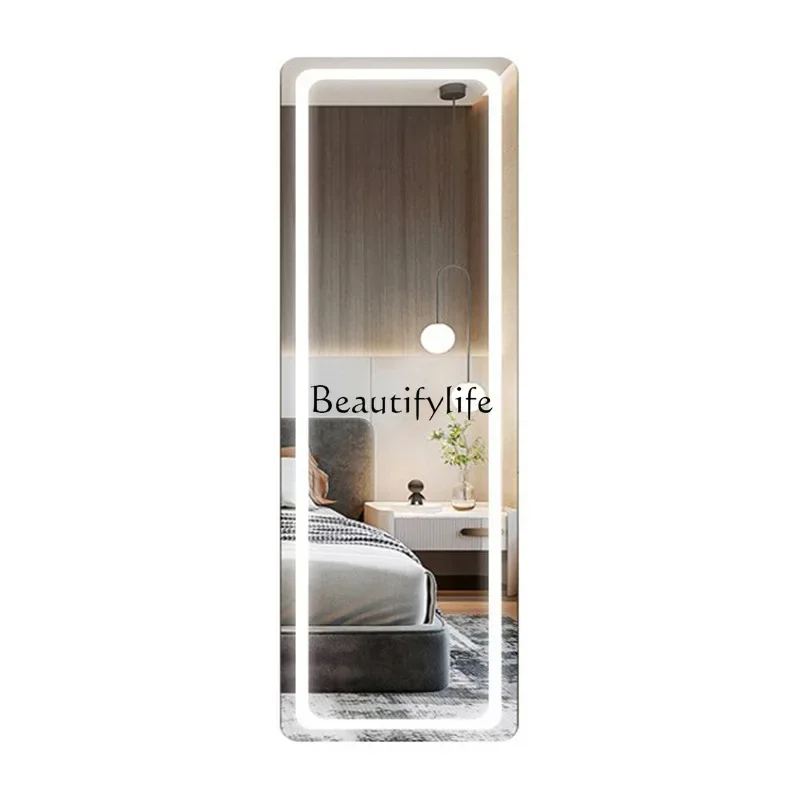 09z.Full body mirror with light three-color dimming smart led home smart full body mirror