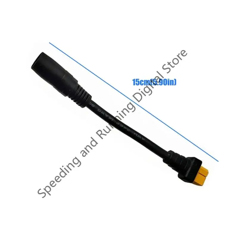 XT60 to 8mm Adapter Cable 14AWG XT60 Female to DC8020 Female Connectors Cable for Battery Efficient Solar Charging and Power