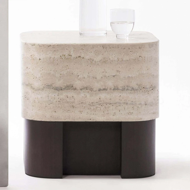 

Modern simple marble side table living room creative art sofa corner