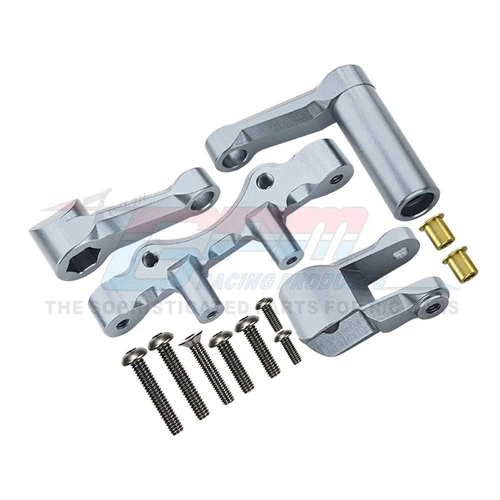 GPM for LOSI 1/6 Super Baja Rey 2.0 Super Rock Rey V2 Desert Truck Upgrade Parts Metal Steering Assembly Bellcrank Set LOS251059