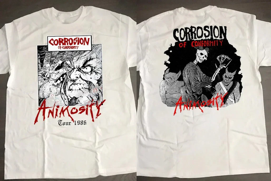 Corrosion Of Conformity Animosity 1986 Tour T Shirt Full Size S-5XL