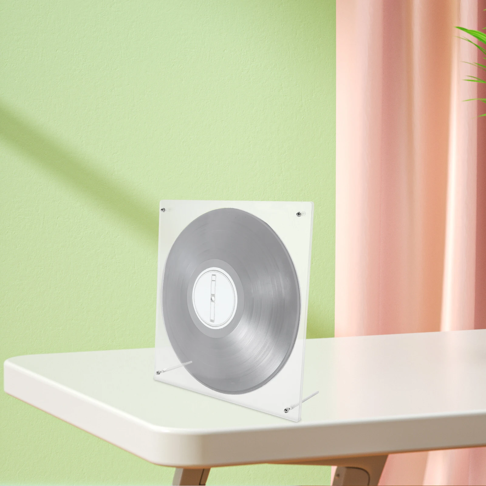 

Acrylic Record Clear Vinyl Record Display Album Holder Sturdy Shelf Home Bar Acrylic Display