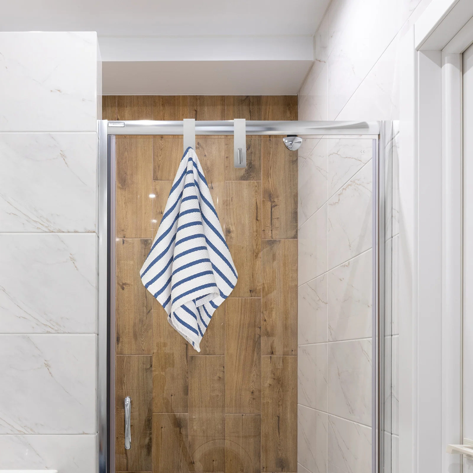 

2 шт. крючки без гвоздей, съемные крючки из нержавеющей стали с креплением на спине для ванной комнаты, кухни, спальни, широкое хранилище, гладкая поверхность