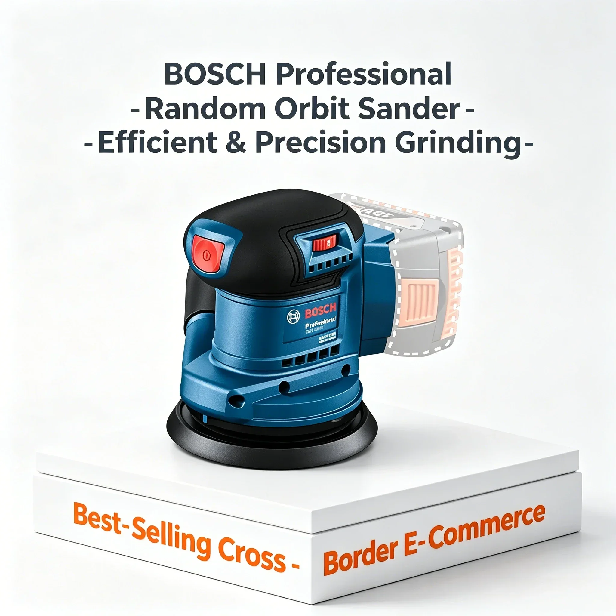 Bosch GEX 185-LI 18V Brushless Orbital Sander 125mm Cordless Polisher Low Vibration Dustless Sanding Machine view 3