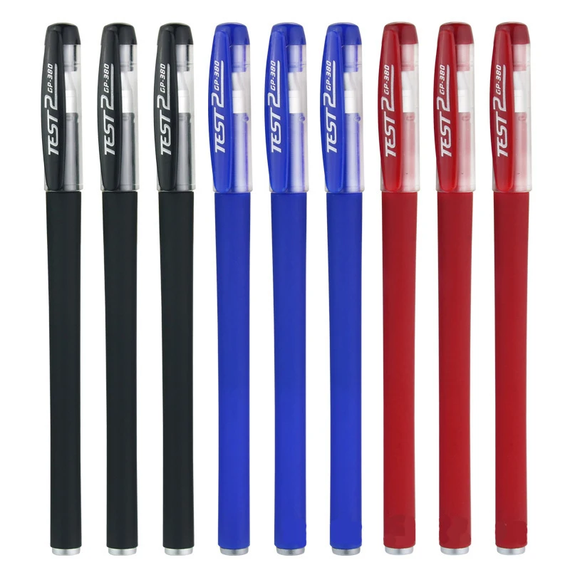 Lot Black Red Blue Signature Neutral Pen Rod Business Office Write Student Stationery Exam Replaceable Refill Ball-Point Pen