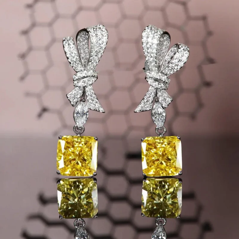 Radien Cut Earrings for Women Exquisite High-End Jewelry New 2026 Wedding Party Accessory